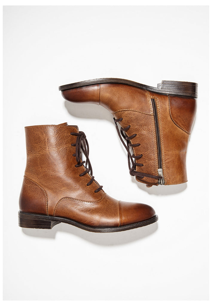 Inuovo Stiefelette Glattleder Tan - surf4shoes