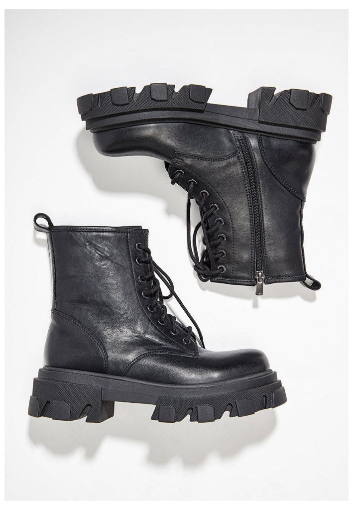 Inuovo Stiefelette Leder Schwarz - surf4shoes