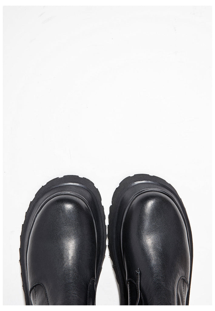 Inuovo Stiefelette Leder Schwarz - surf4shoes