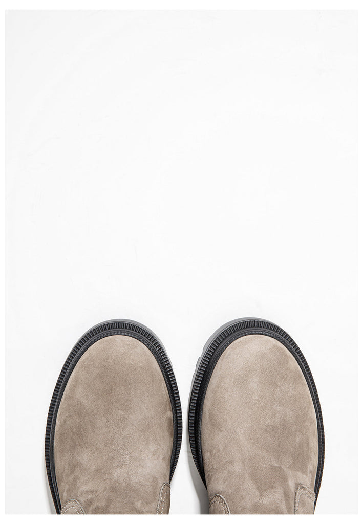 Inuovo Stiefelette Leder/Textil Beige - surf4shoes