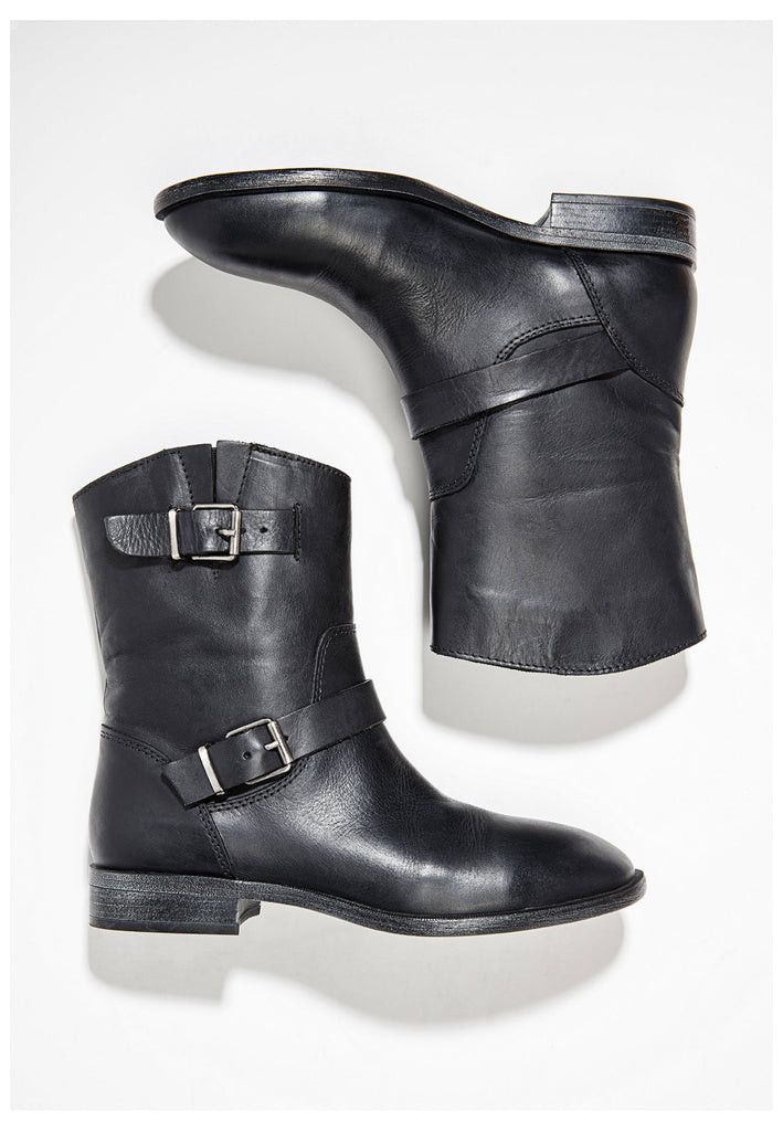 Inuovo Stiefelette Leder Schwarz - surf4shoes