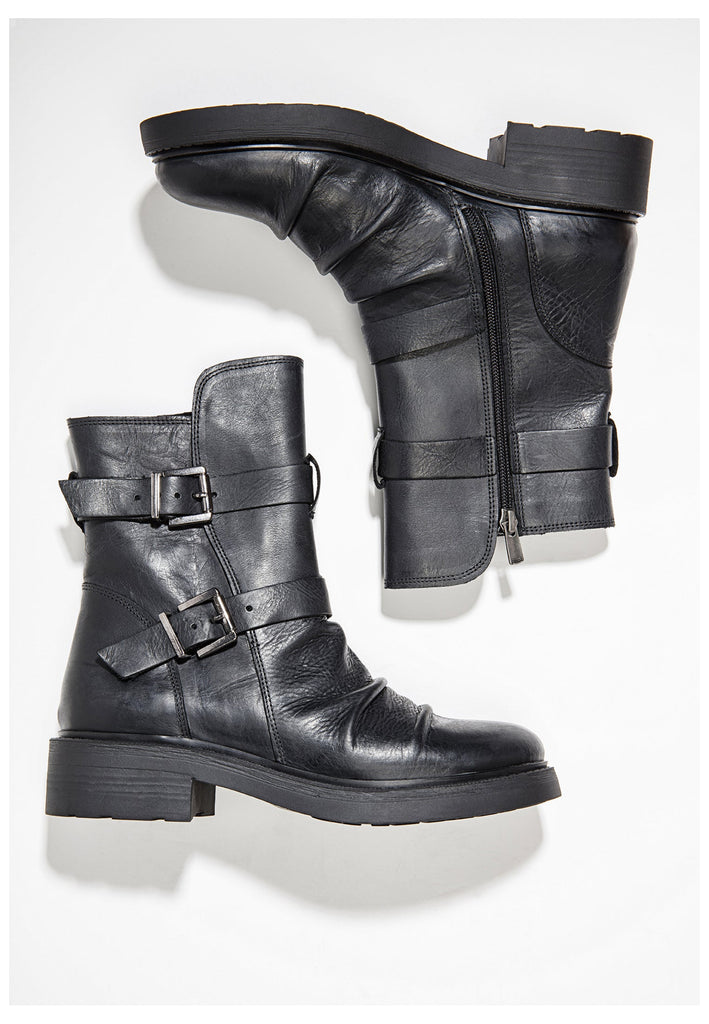 Inuovo Stiefelette Leder Schwarz - surf4shoes