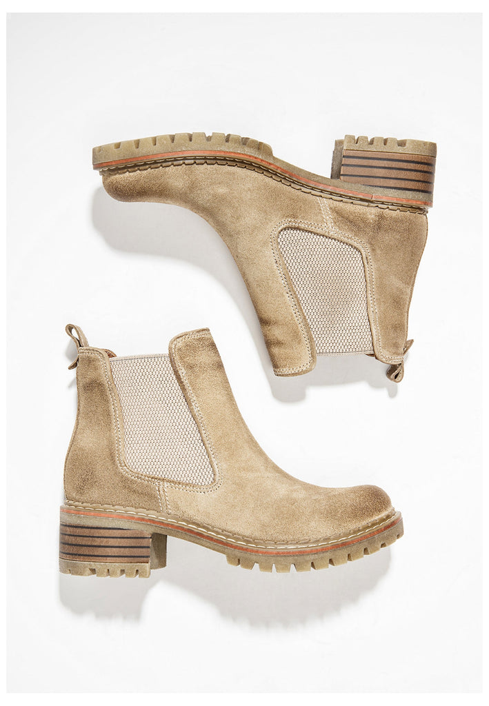 Inuovo Stiefelette Leder Beige - surf4shoes