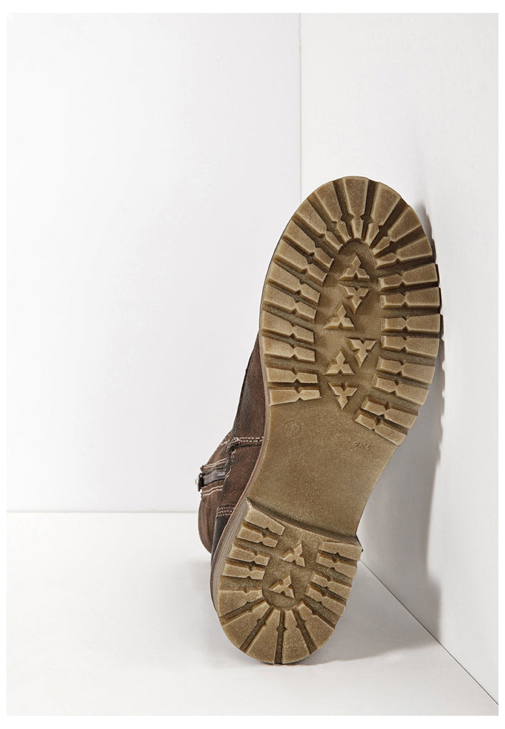 Inuovo Stiefelette Leder Dunkelbraun - surf4shoes