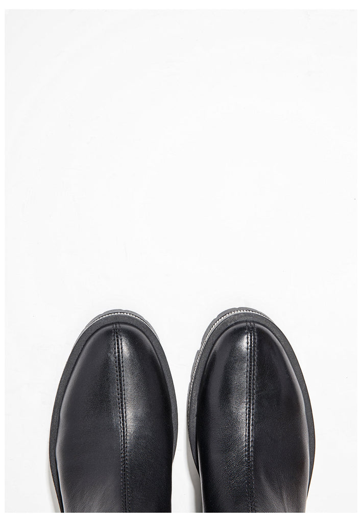 Inuovo Stiefelette Leder/Textil Schwarz - surf4shoes