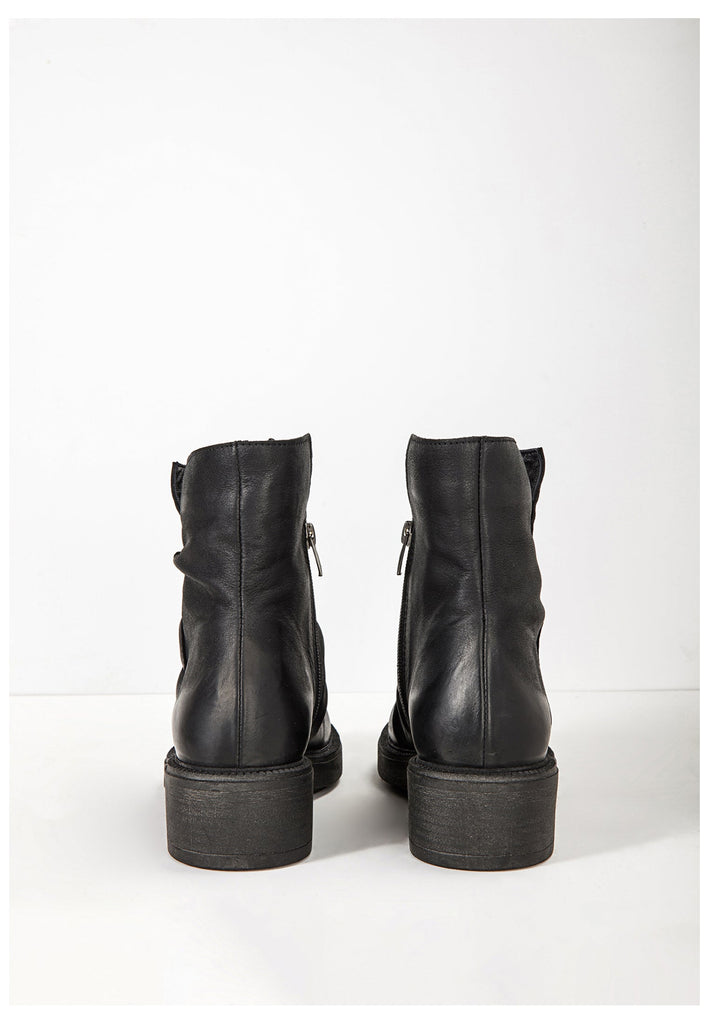 Inuovo Stiefelette Leder Schwarz - surf4shoes