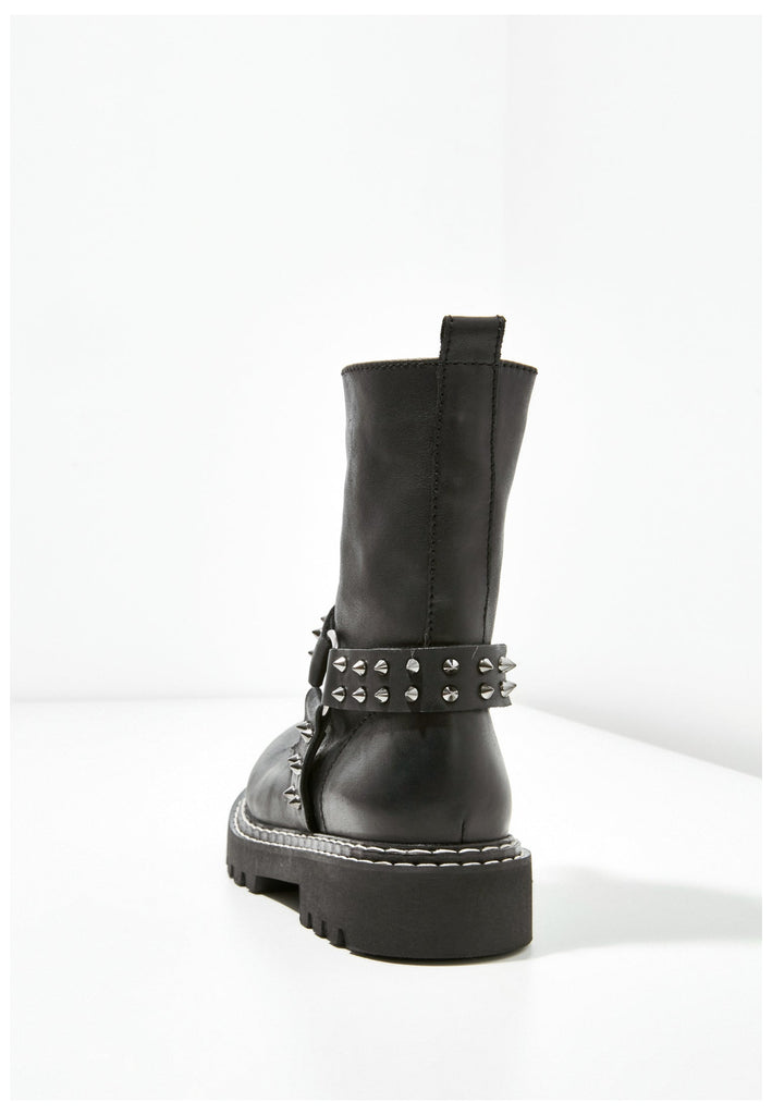 Inuovo Stiefelette Leder Schwarz - surf4shoes