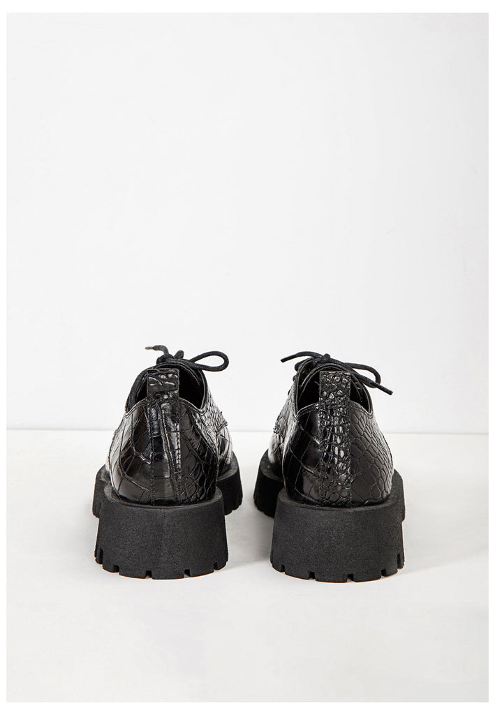 Inuovo Halbschuhe Leder Schwarz/Schwarz - surf4shoes