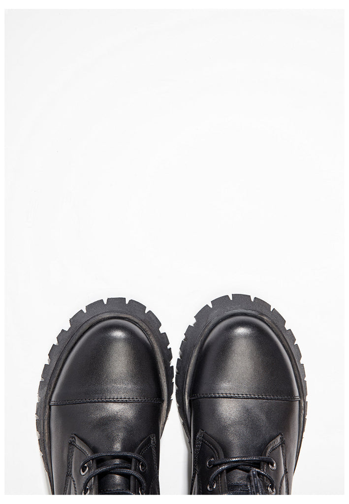 Inuovo Stiefelette Leder Schwarz - surf4shoes