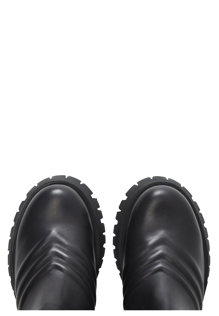 Inuovo Stiefelette Leder/Textil Schwarz - surf4shoes