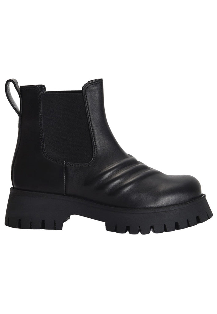 Inuovo Stiefelette Leder/Textil Schwarz - surf4shoes