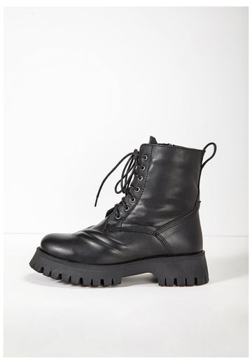 Inuovo Stiefelette Leder Schwarz - surf4shoes