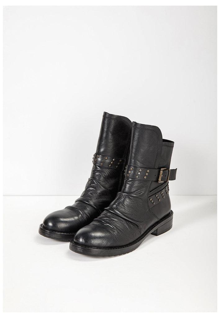 Inuovo Stiefelette Leder Schwarz - surf4shoes