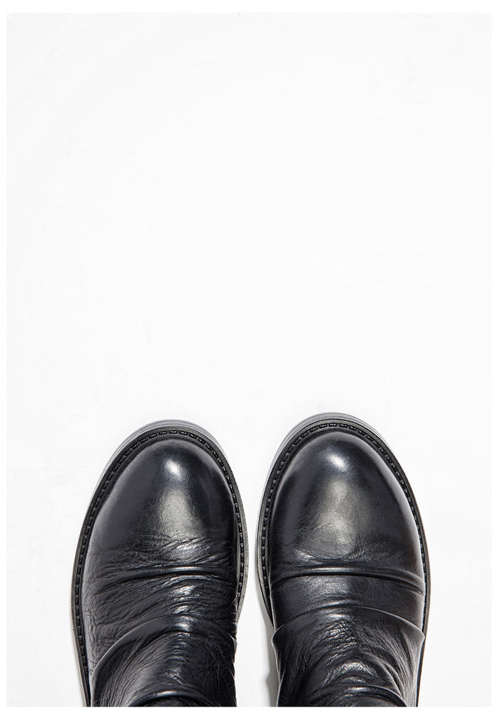 Inuovo Stiefelette Leder Schwarz - surf4shoes