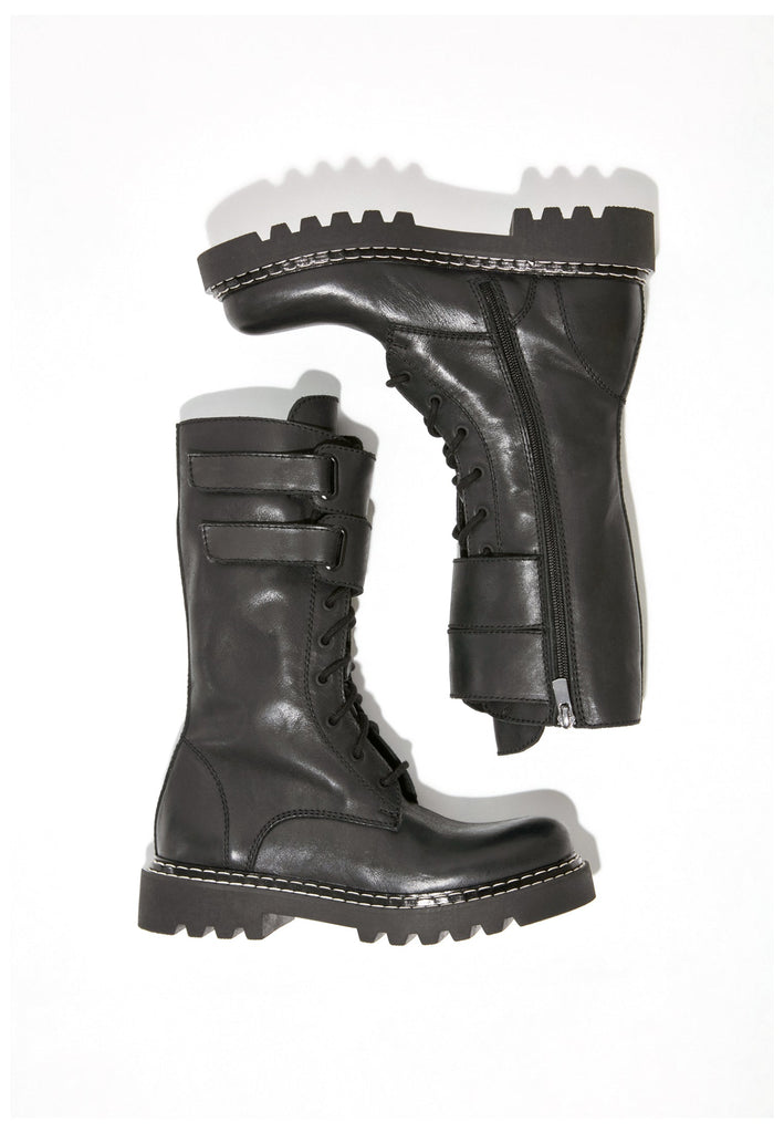 Inuovo Stiefel Leder Schwarz - surf4shoes