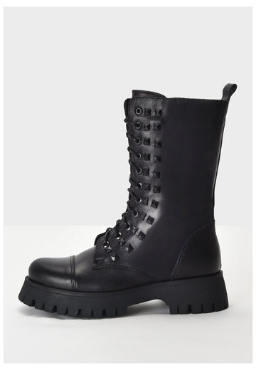 Inuovo Stiefel Leder Schwarz - surf4shoes