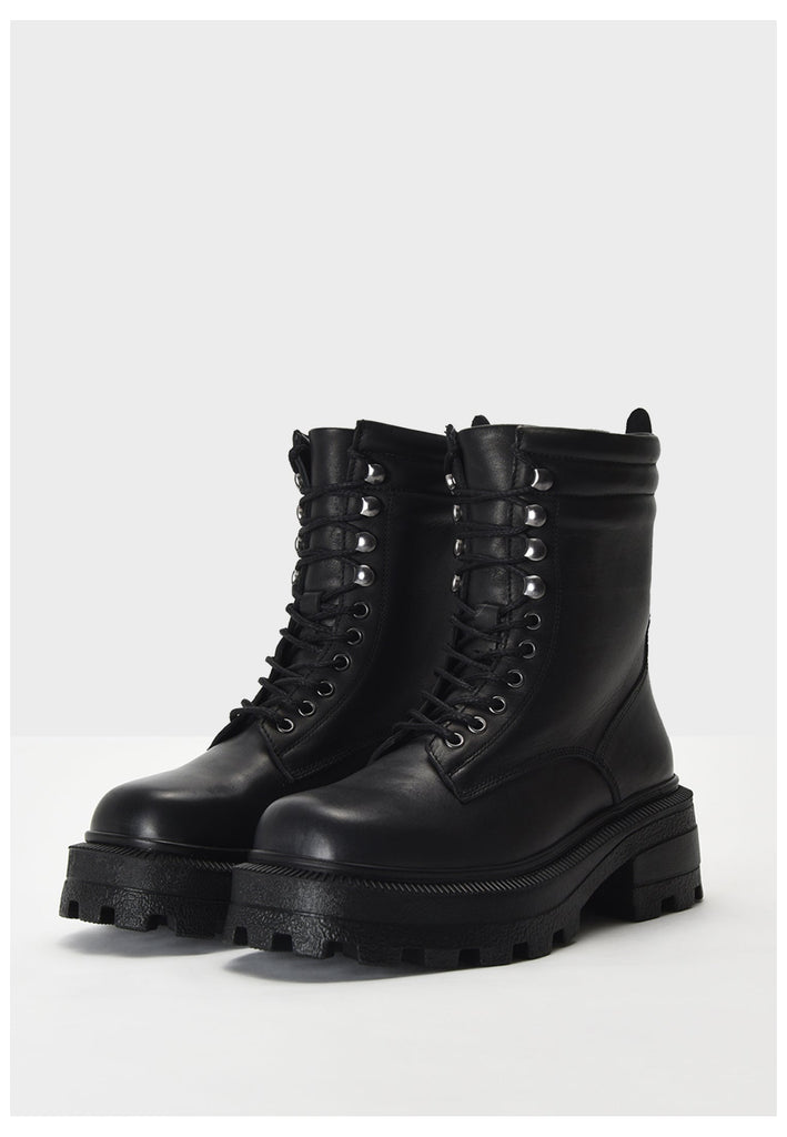 Inuovo Stiefelette Leder Schwarz - surf4shoes