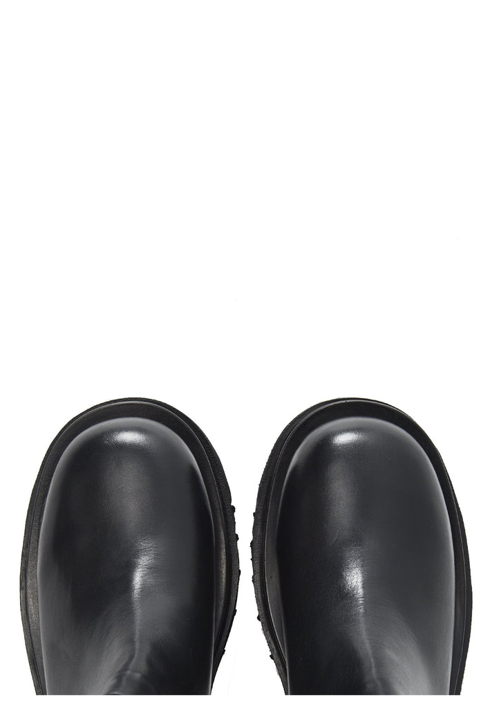 Inuovo Stiefelette Leder/Textil Schwarz - surf4shoes