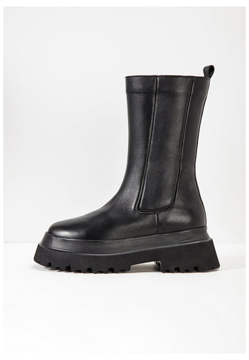 Inuovo Stiefel Leder Schwarz - surf4shoes