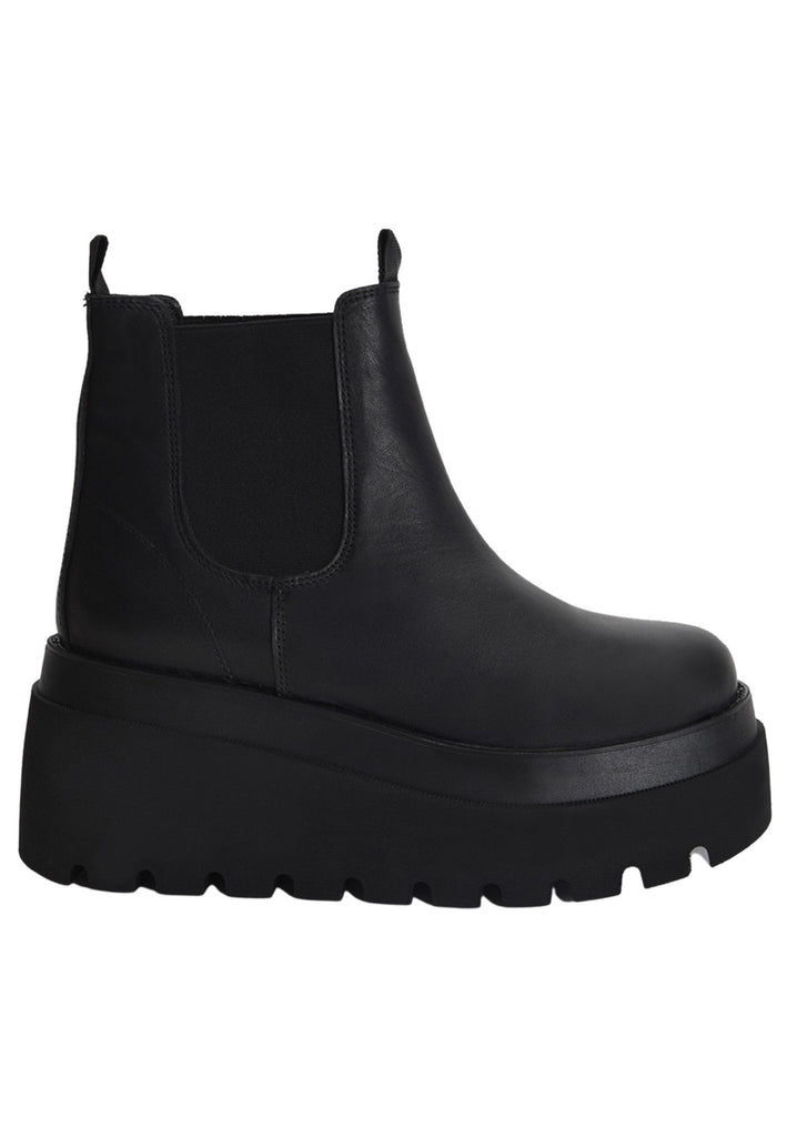 Inuovo Stiefelette Leder/Textil Schwarz - surf4shoes