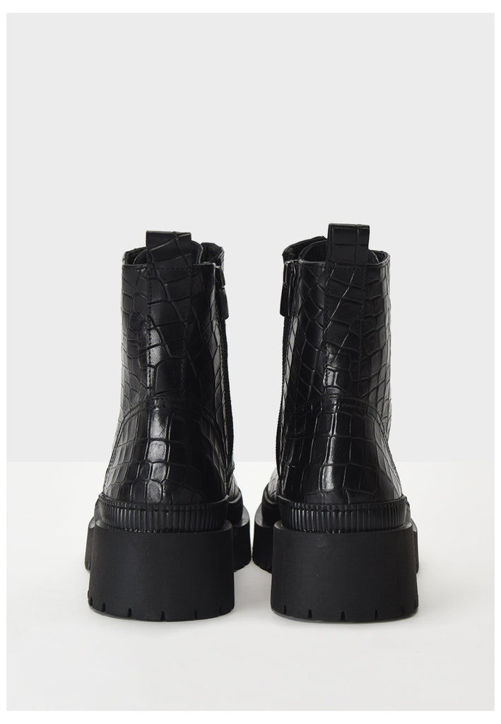 Inuovo Stiefelette Leder Schwarz - surf4shoes