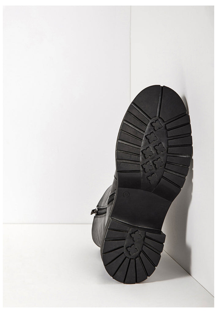 Inuovo Stiefelette Leder Schwarz - surf4shoes