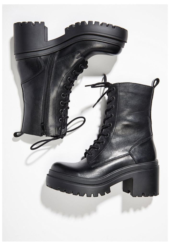 Inuovo Stiefelette Leder Schwarz - surf4shoes