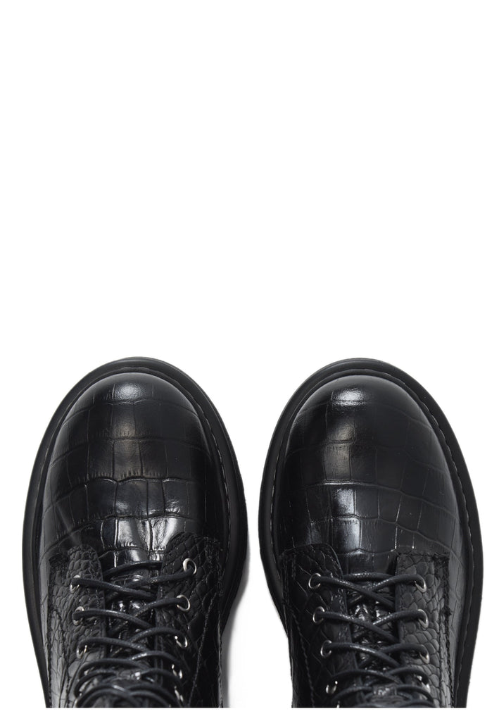 Inuovo Stiefelette Leder Schwarz - surf4shoes