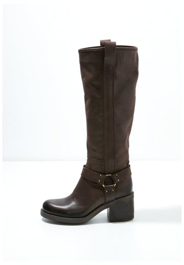 Inuovo Stiefel Leder Dunkelbraun - surf4shoes