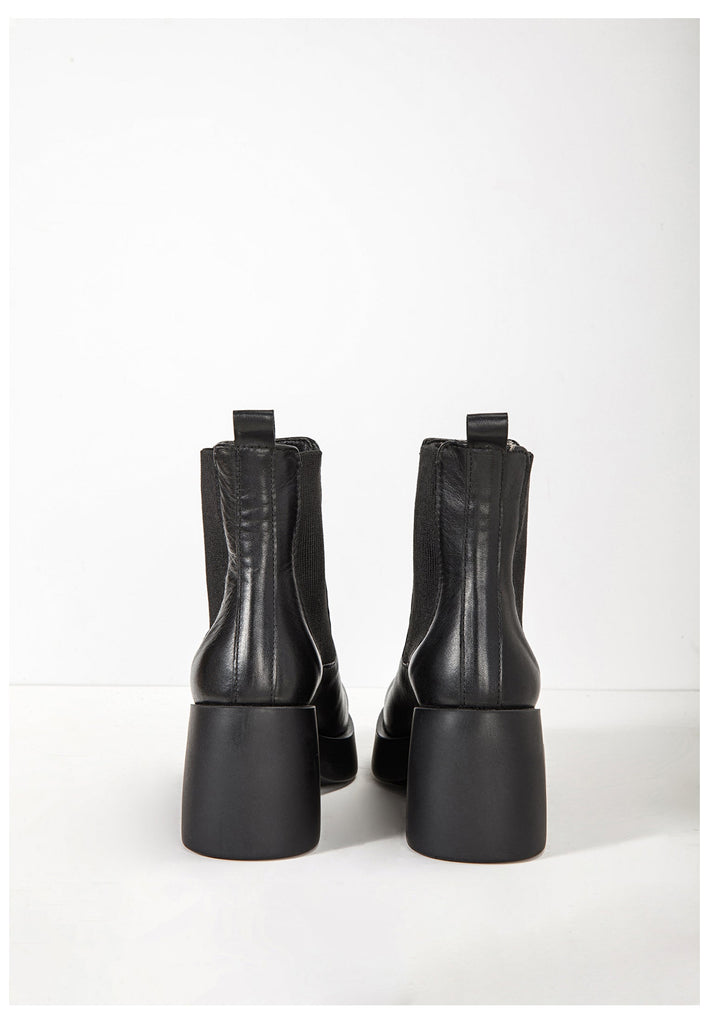 Inuovo Stiefelette Leder Schwarz - surf4shoes