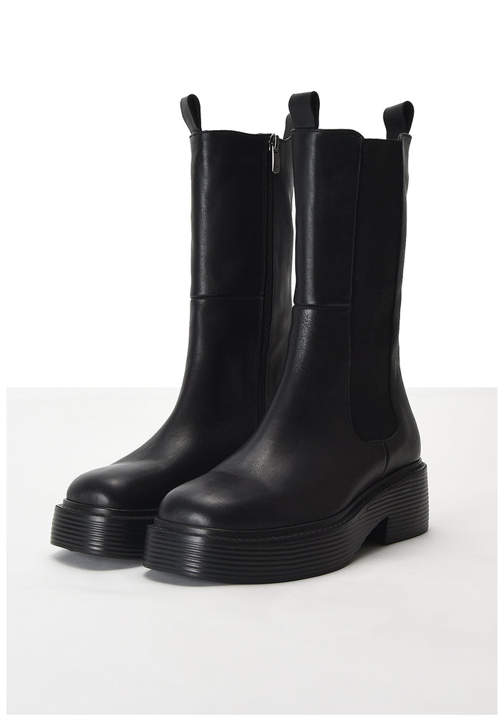 Inuovo Stiefelette Leder Schwarz - surf4shoes