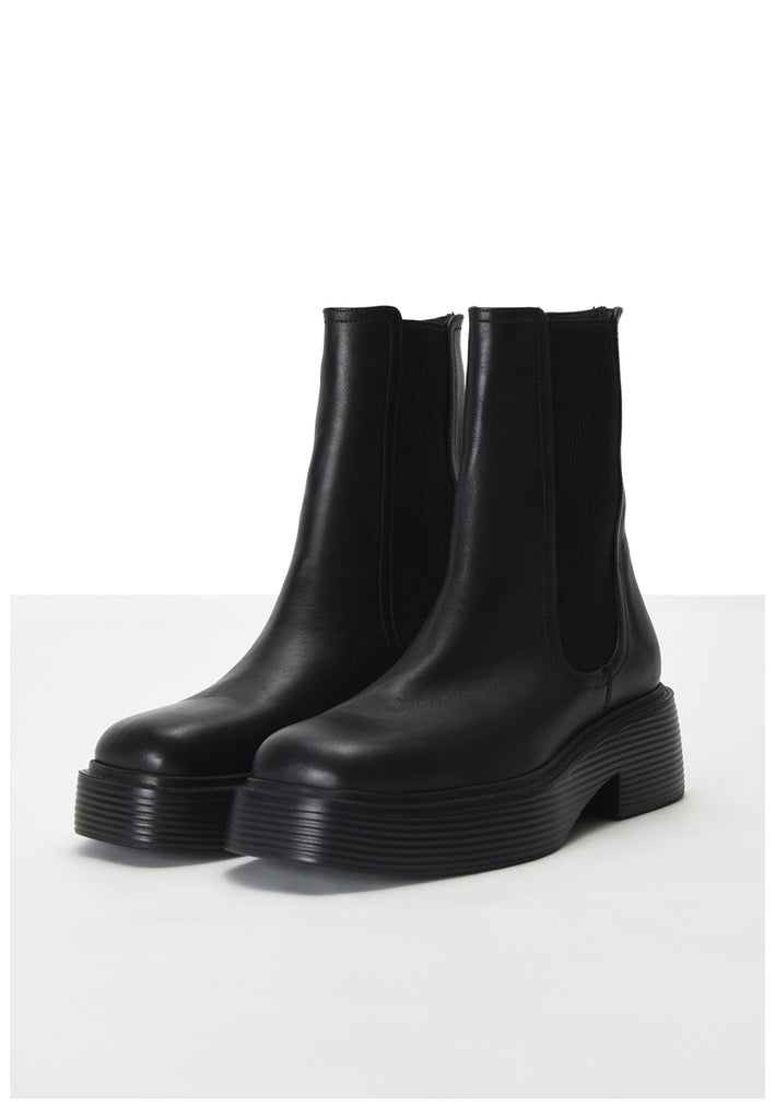 Inuovo Stiefelette Leder Schwarz - surf4shoes