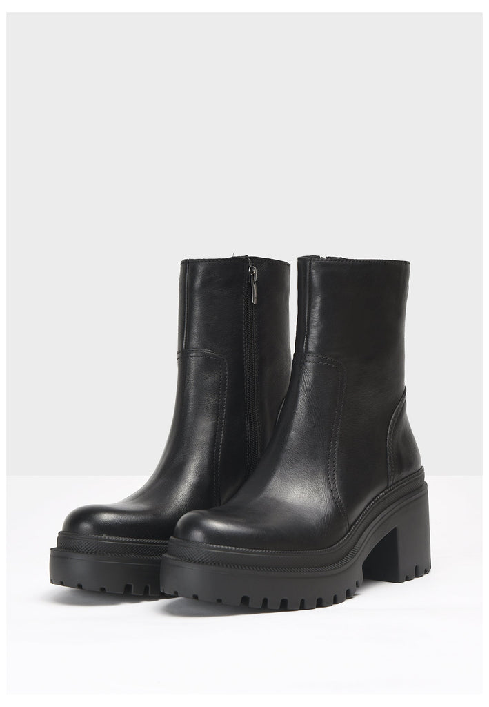 Inuovo Stiefelette Leder Schwarz - surf4shoes