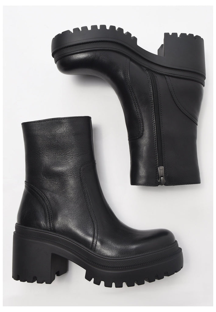 Inuovo Stiefelette Leder Schwarz - surf4shoes