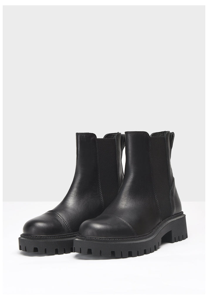 Inuovo Stiefelette Leder Schwarz - surf4shoes