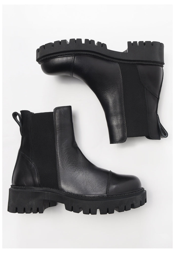 Inuovo Stiefelette Leder Schwarz - surf4shoes