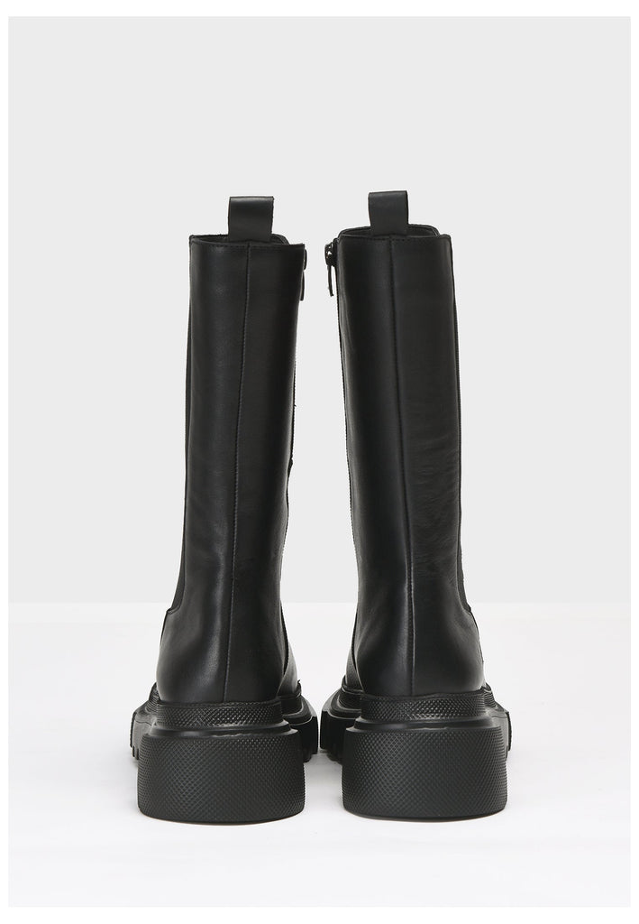 Inuovo Stiefelette Leder Schwarz - surf4shoes