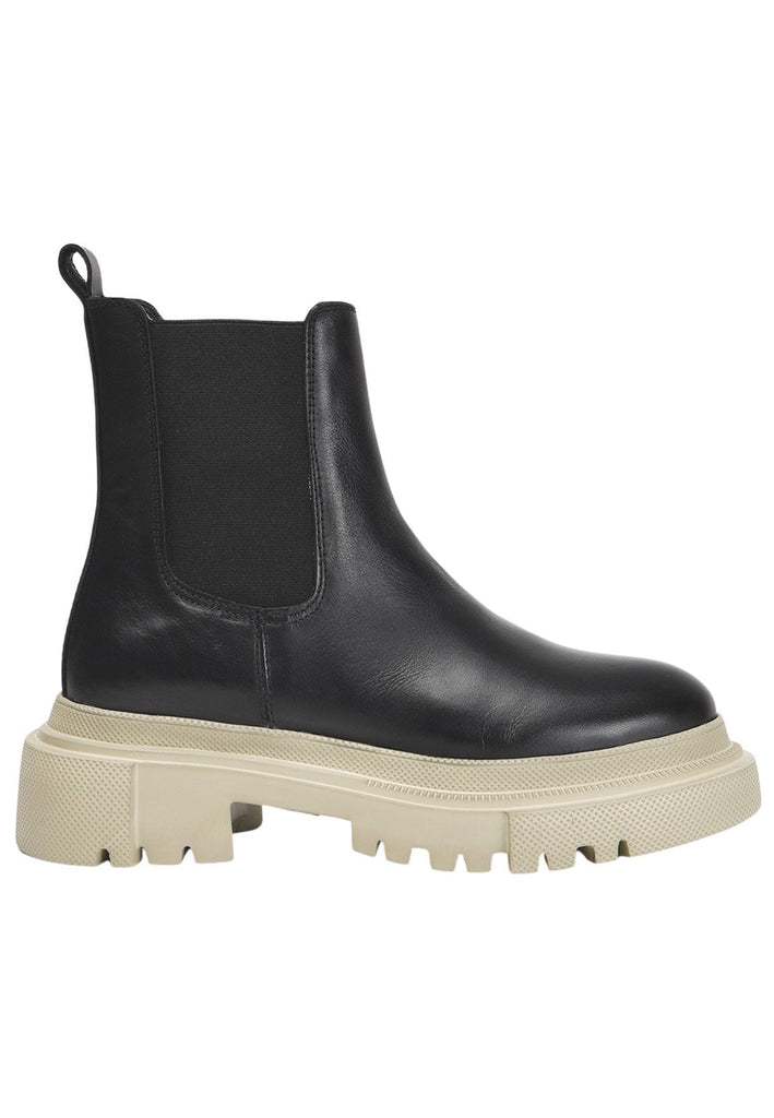 Inuovo Stiefelette Leder Schwarz/Beige - surf4shoes