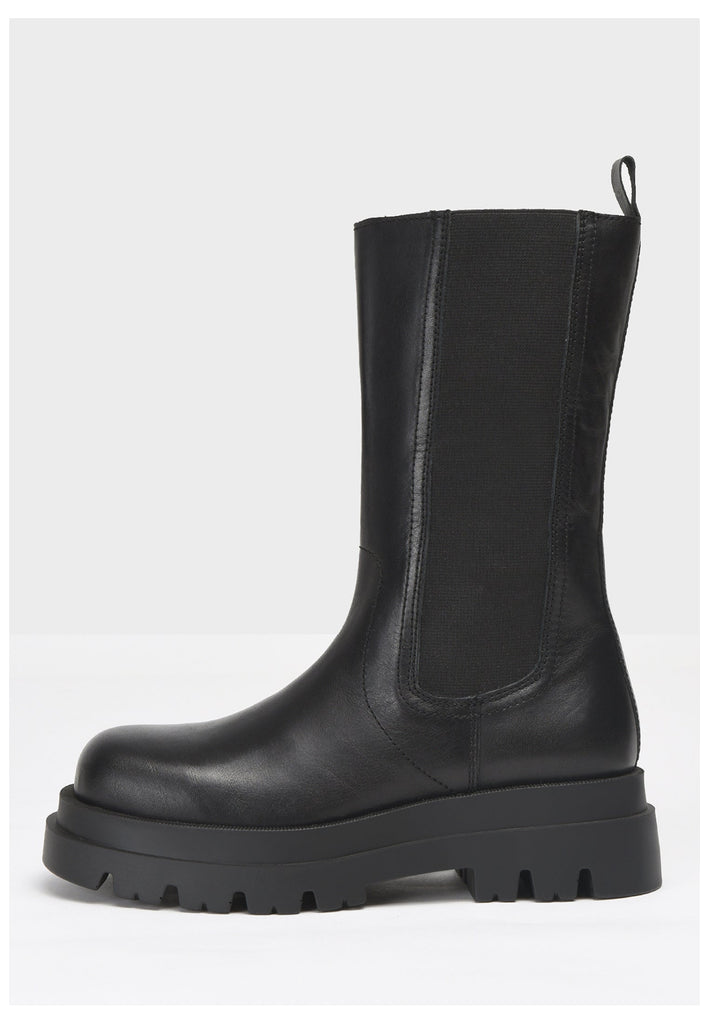 Inuovo Stiefel Leder/Textil Schwarz - surf4shoes