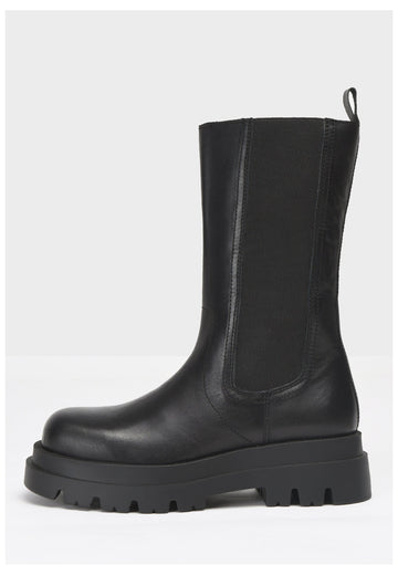 Inuovo Stiefel Leder/Textil Schwarz - surf4shoes