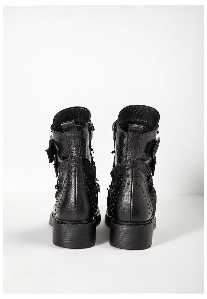 Inuovo Stiefelette Leder Schwarz - surf4shoes