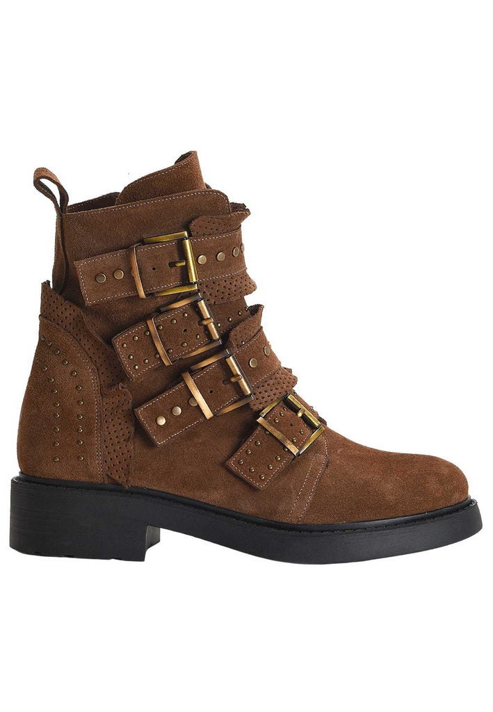 Inuovo Stiefelette Veloursleder Braun - surf4shoes