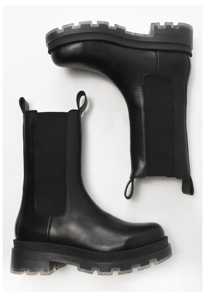 Inuovo Stiefelette Leder/Textil Schwarz - surf4shoes