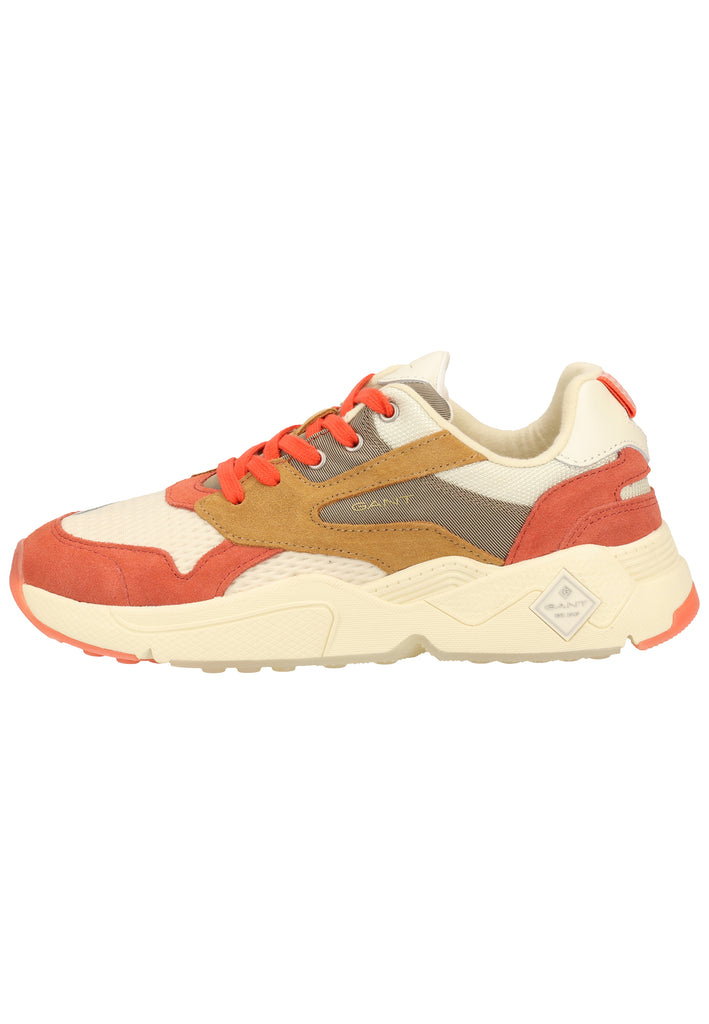 GANT Sneaker Veloursleder/Textil Coral/Weiß - surf4shoes