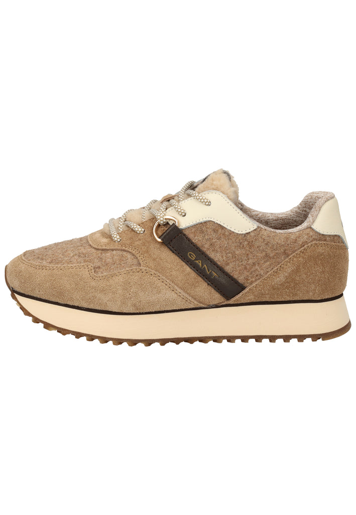 GANT Sneaker Veloursleder/Textil Braun - surf4shoes