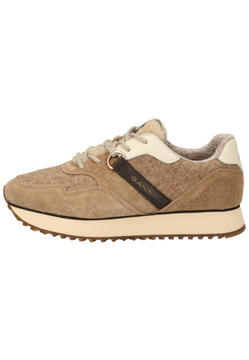 GANT Sneaker Veloursleder/Textil Braun - surf4shoes