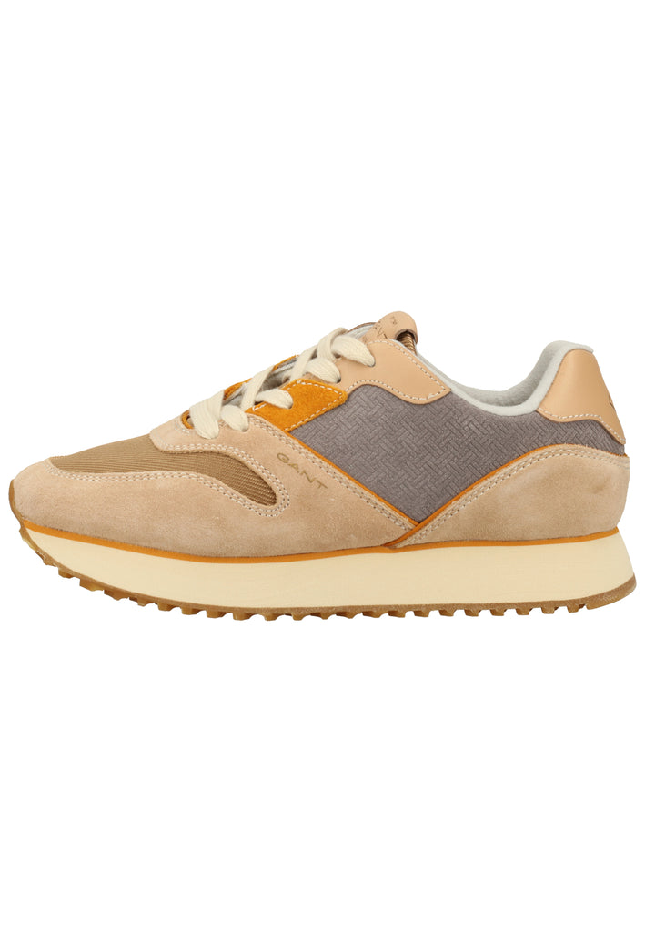 GANT Sneaker Veloursleder/Textil Beige/Grau - surf4shoes