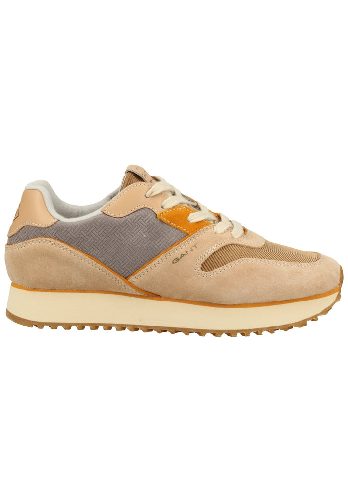 GANT Sneaker Veloursleder/Textil Beige/Grau - surf4shoes
