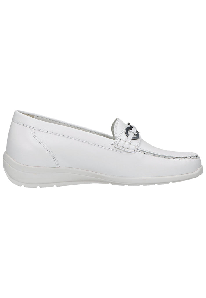 Waldläufer Slipper Leder Weiß - surf4shoes