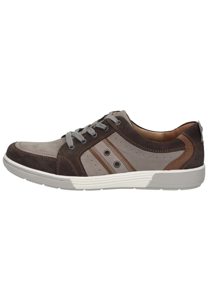 Waldläufer Sneaker Leder/Textil Braun/Grau - surf4shoes